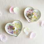 イニシャル入り♡カラフルフラワーのアクセサリートレー・リングツリー