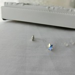 粉雪のピアス/イヤリング