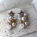 SALE【再販】star⭐️パールタッセル pierce／earring  結婚式　ウェディング　花嫁　パーティー　お呼ばれ