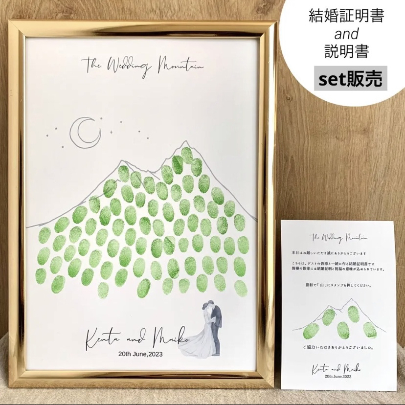 ゲストの皆様と席札で作る結婚証明書