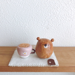 ꫛꫀꪝ✧‧˚ホッと一息つきましょ...♪*ﾟʕ•ᴥ•ʔ☕️（ピンク色マグカップ☕️）