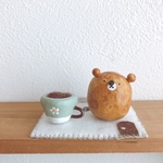 ꫛꫀꪝ✧‧˚ホッと一息つきましょ...♪*ﾟʕ•ᴥ•ʔ☕️（ミントグリーン色マグカップ☕️）