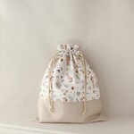 入園入学準備に◎　うさぎの体操袋　女の子/動物/ナチュラル/ベージュ/かわいい