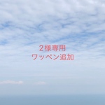 【2様専用】2枚組紐が選べるループ付きお名前ワッペン