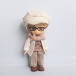 オビツ11 ねんどろいど  春カラーベージュ花柄・ワイドパンツセット   