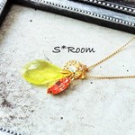 lemon♡citrineネオンカラーネックレス