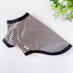 犬服　モノトーンボーダーTシャツ