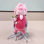 【michan5858様　ご専用ページ】オーダー品　モモイロインコ　インコ　冠羽　オウム　ハンドメイド　手作り　handmade あみぐるみ　編みぐるみ　とりぐるみ　鳥ぐるみ　コトリサ