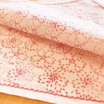 刺し子のふきん・桜つなぎ