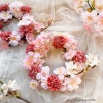 桜リース　白