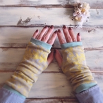 ミモザ アームカバーショート 紫外線対策