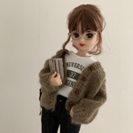 【特別価格】Ｖネックカーディガン　ブラウン