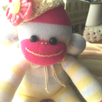 ソックモンキー(yellow ＆ pink)