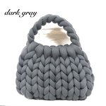 コロンっと可愛い♡マンドゥバッグ　ダークグレー