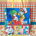 SS祭♡昭和レトロ レア生地使用♡マチ付きトートバッグ③