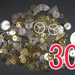 30g 時計歯車パーツ/アクセサリー素材/レジン