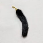 SALE しっぽチャーム ファーチャーム ゴールドカラー金具