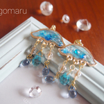 【再販】青クラゲピアス