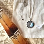 《silver925》 moon flower × coin ❃ necklace✴︎