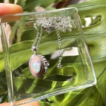 《silver925》white ＊ cantera opal necklace ❃  