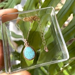 《silver925&14kgf》kingman turquoise ❃ necklace ✴︎