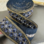 インド刺繍リボン　ファブリックリボン　