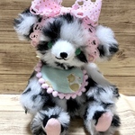 ダルメシアン柄のあかちゃんくま