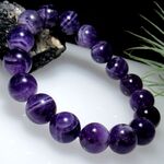 10％OFF中《山入ファントムアメジスト　12mm》3545（１点物現物画像）