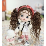 オビツ11モヘアウィッグ　ツインテール　OB11ウィッグ