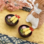 ミニチュア 天ぷらうどん&そば 2個セット