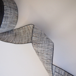 サマーツイードリボン☆麻タイプ☆38mm×2M☆ブラック