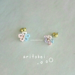 夜桜のピアス[受注生産]