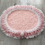 お花見カフェマット🌸犬用　楕円形　大（68×58ｾﾝﾁ程）