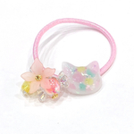 春色子ねこのキラキラヘアゴム【キャンディー＆フラワー☆】