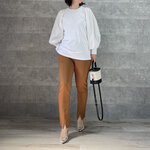 SALE￥2000off■動きやすくフロントスリットレギパン キャメル【XL:４size展開 】フォーマル 卒業 入学 KMC-5 935696
