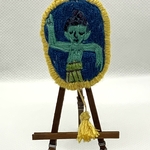 みほとけ刺繍ブローチ「天上天下唯我独尊B」