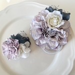 親子2wayフラワーコサージュ　lavender rose