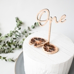 【One・ライトカラー】木製　ケーキトッパー・お誕生日/１歳/お誕生日ケーキ