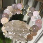 桜瑪瑙デザインブレスレット