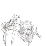 nrd***様　お取り置き 天然石 石英×オニキス パープル** puffy Heart 2作品