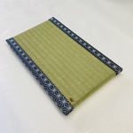 ミニ畳麻の葉 紺