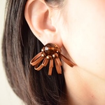 Sucre【レザーピアス/イヤリング】“dark brown”