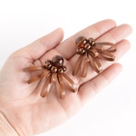 Sucre【レザーピアス/イヤリング】“dark brown”