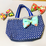 6月限定saleぷくぷくリボンのヒトデ柄チャーム