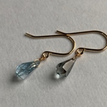 【SALE】モスアクアマリンのピアス(A)