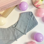 大人のつけ襟《くすみブルー》