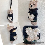 “minoinさま専用”キラキラクマバッグチャーム1