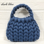 コロンっと可愛い♡マンドゥバッグ　ダークブルー