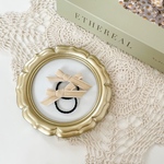 velvet ribbon -light beige-