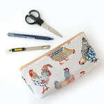 フランス生地 マチ付きペンケース PAULETTE Blanc size:M